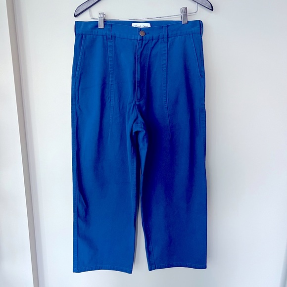 Cobalt Blue Ankle Trousers - Picture 2 of 4